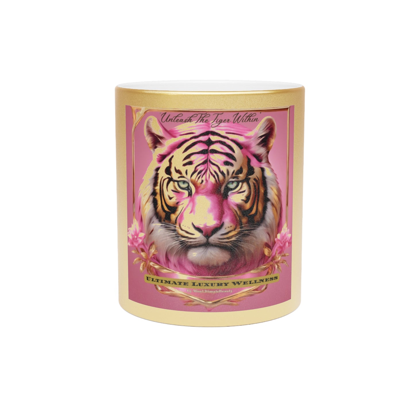 Ultimate Luxury Wellness Sparkling Unleash the Tiger Mug (Gold/Silver)