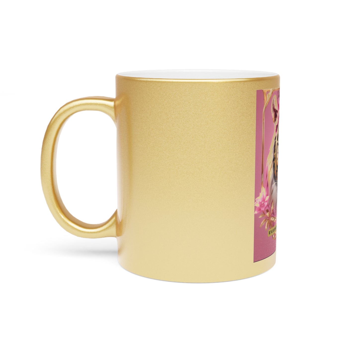 Ultimate Luxury Wellness Sparkling Unleash the Tiger Mug (Gold/Silver)